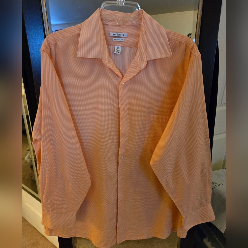 Van Heusen Men's Orange Shirt NWOT